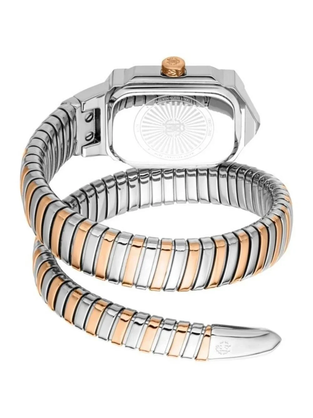 NWT Roberto Cavalli Vera Silver-tone Dial Ladies Watch